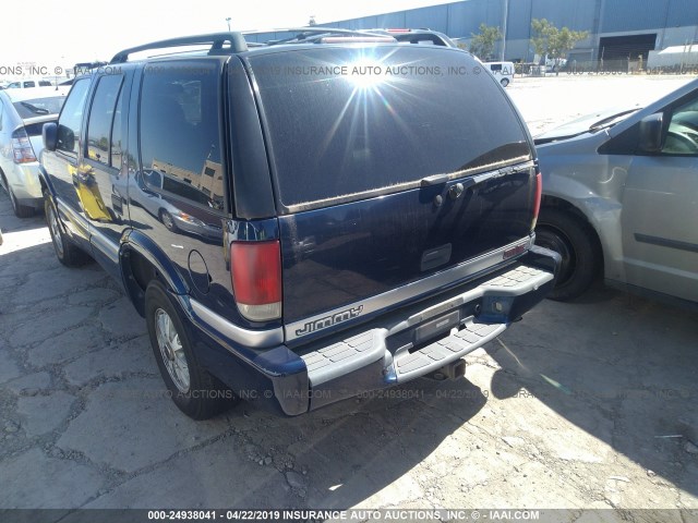 1GKDT13W1Y2122921 - 2000 GMC JIMMY / ENVOY  BLUE photo 3