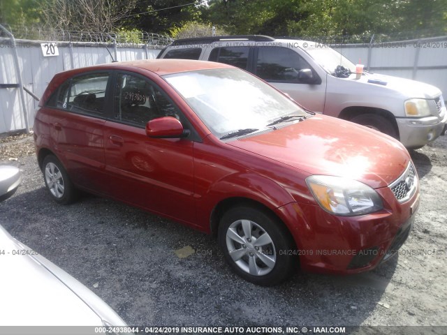 KNADH5A34A6652714 - 2010 KIA RIO LX/SX ORANGE photo 1