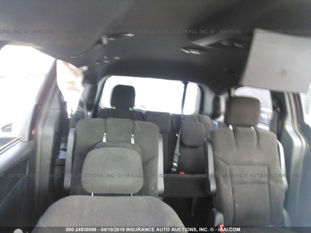 2C4RDGBG7GR398774 - 2016 DODGE GRAND CARAVAN SE RED photo 8
