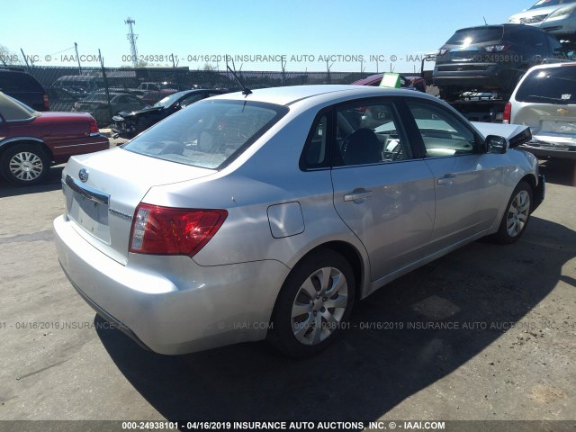 JF1GE61659H511665 - 2009 SUBARU IMPREZA 2.5I SILVER photo 4