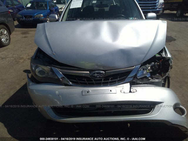 JF1GE61659H511665 - 2009 SUBARU IMPREZA 2.5I SILVER photo 6