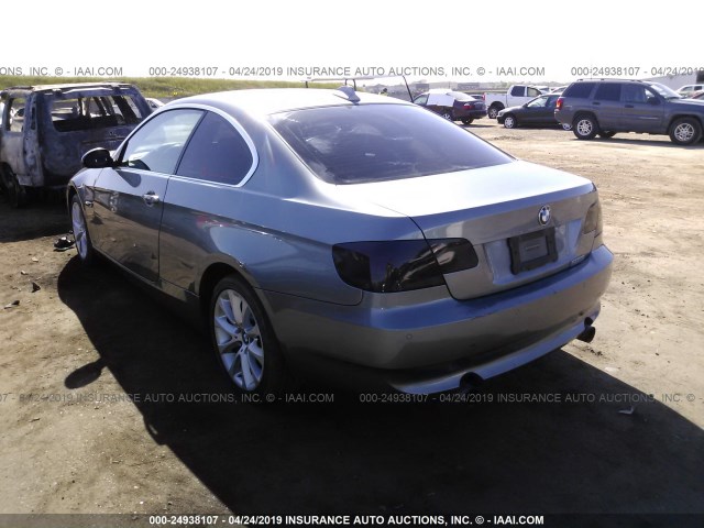 WBAWC73548E064085 - 2008 BMW 335 XI GRAY photo 3