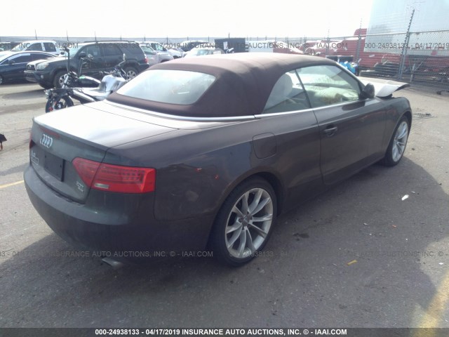 WAULFAFH3DN013698 - 2013 AUDI A5 PREMIUM PLUS BROWN photo 4