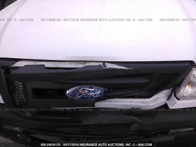 1FTYR10U56PA05115 - 2006 FORD RANGER WHITE photo 10