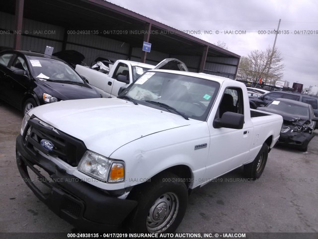 1FTYR10U56PA05115 - 2006 FORD RANGER WHITE photo 2