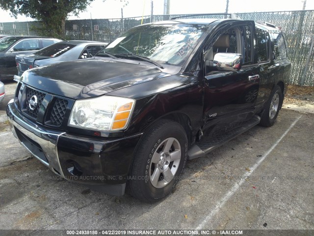 5N1BA08A57N705193 - 2007 NISSAN ARMADA SE/LE BLACK photo 2