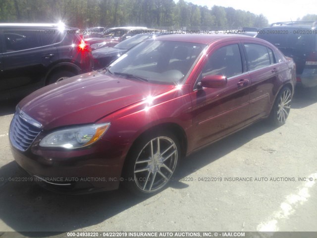 1C3CCBBB7DN666428 - 2013 CHRYSLER 200 TOURING PURPLE photo 2