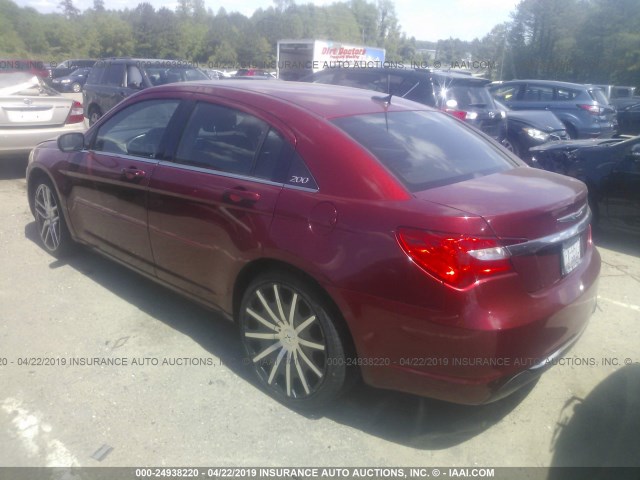 1C3CCBBB7DN666428 - 2013 CHRYSLER 200 TOURING PURPLE photo 3