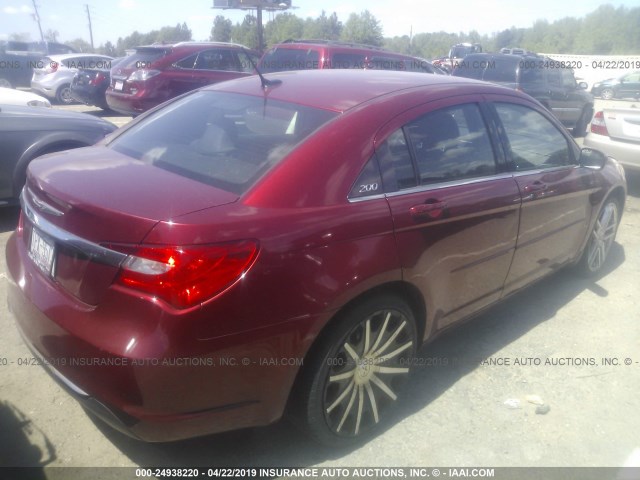 1C3CCBBB7DN666428 - 2013 CHRYSLER 200 TOURING PURPLE photo 4