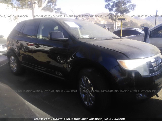 2FMDK38C78BA85582 - 2008 FORD EDGE SEL BLACK photo 1