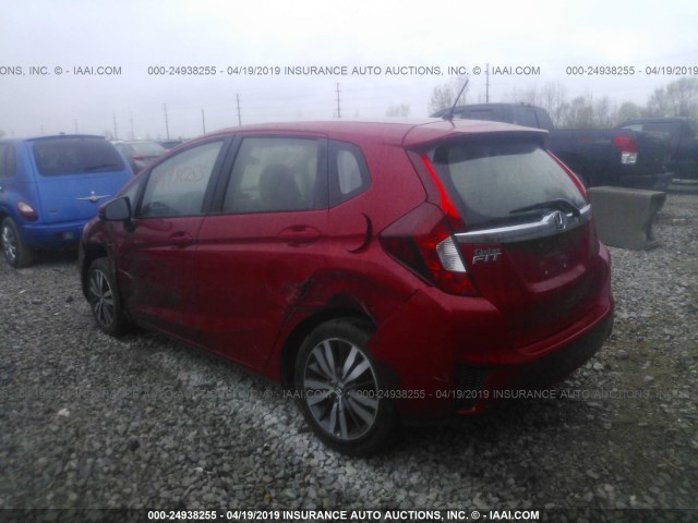 JHMGK5H71GX024167 - 2016 HONDA FIT EX/EXL RED photo 3