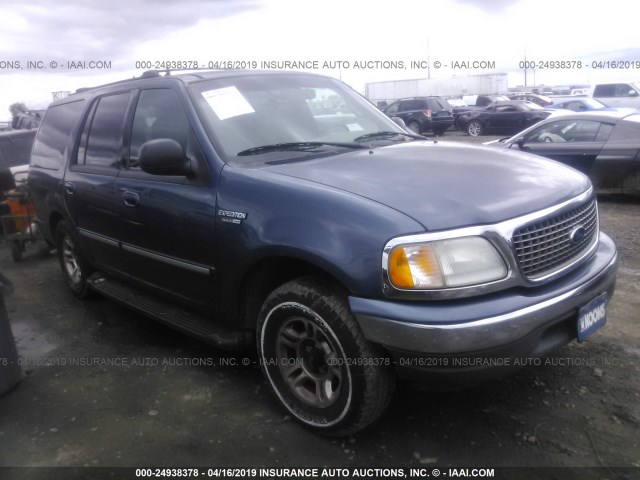 1FMRU15L5YLA86268 - 2000 FORD EXPEDITION XLT Dark Blue photo 1