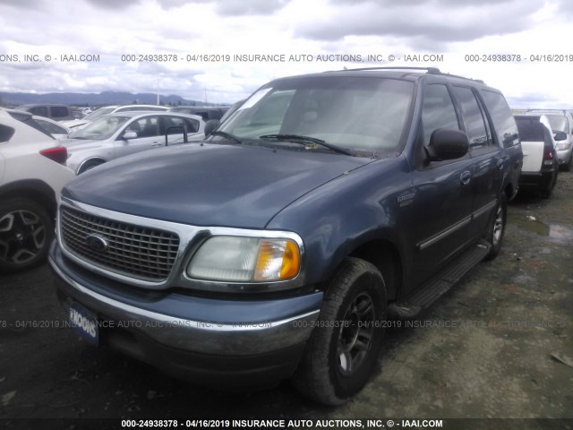 1FMRU15L5YLA86268 - 2000 FORD EXPEDITION XLT Dark Blue photo 2