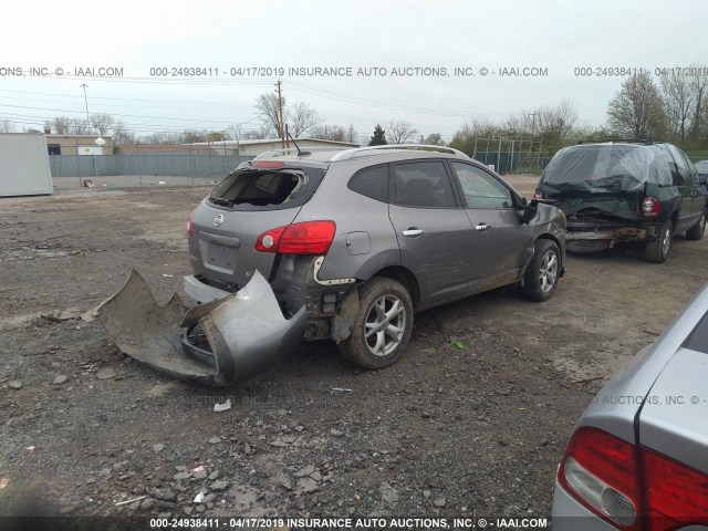 JN8AS5MV9AW600679 - 2010 NISSAN ROGUE S/SL/KROM GRAY photo 4