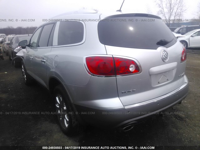 5GAKRBED7BJ214276 - 2011 BUICK ENCLAVE CXL SILVER photo 3