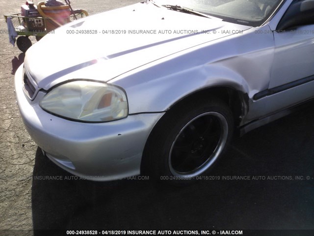 1HGEJ6226XL090205 - 1999 HONDA CIVIC DX SILVER photo 6