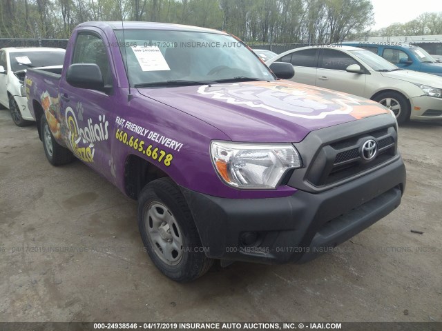 5TFNX4CN1EX035385 - 2014 TOYOTA TACOMA PURPLE photo 1