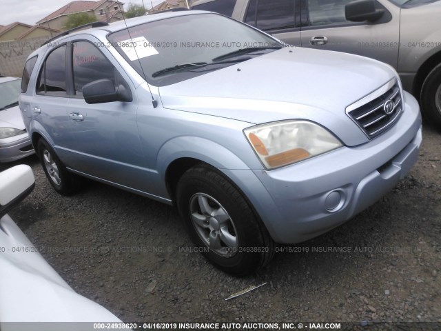 KNDJD735285774936 - 2008 KIA SORENTO EX/LX Light Blue photo 1