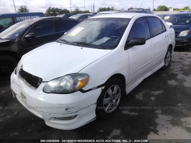 1NXBR32E58Z018647 - 2008 TOYOTA COROLLA CE/LE/S WHITE photo 2