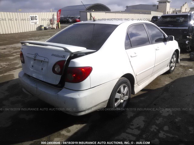 1NXBR32E58Z018647 - 2008 TOYOTA COROLLA CE/LE/S WHITE photo 4