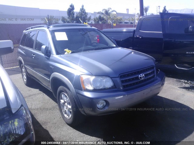 JTEGF21A830078512 - 2003 TOYOTA HIGHLANDER LIMITED BLUE photo 1