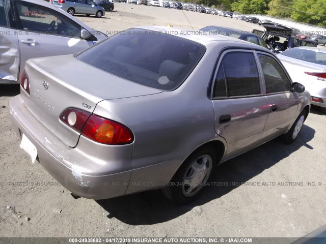 1NXBR12E42Z639065 - 2002 TOYOTA COROLLA CE/LE/S GRAY photo 4