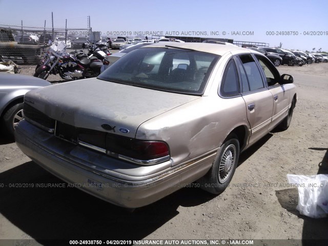 2FALP73W1TX126400 - 1996 FORD CROWN VICTORIA  GOLD photo 4