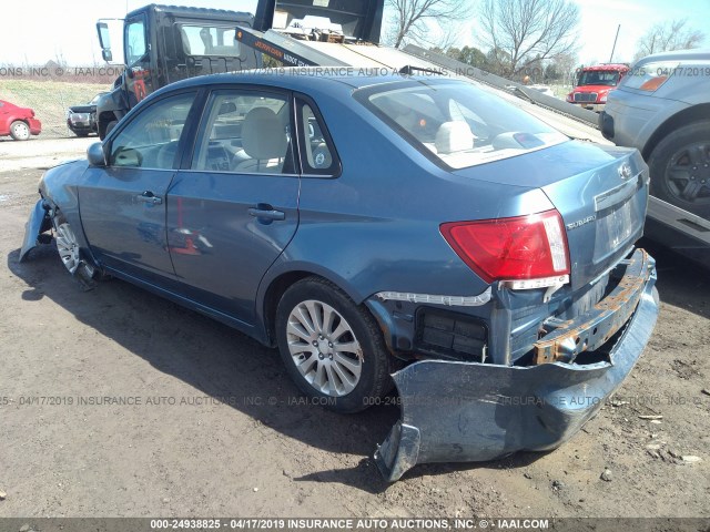 JF1GE61698H509822 - 2008 SUBARU IMPREZA 2.5I BLUE photo 3