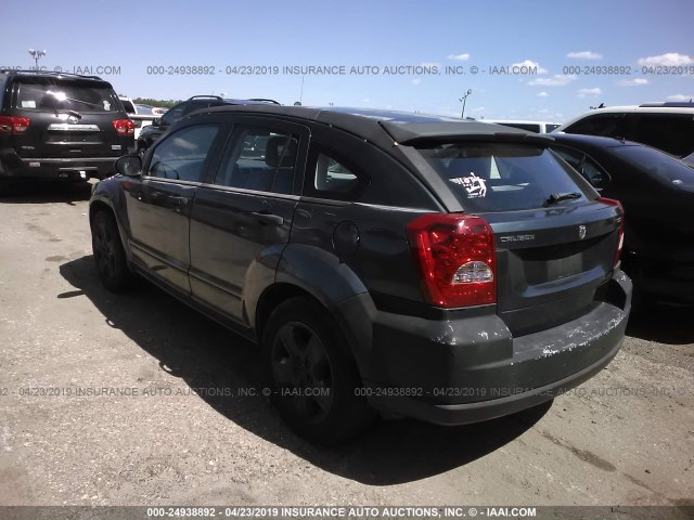 1B3HB48B07D212878 - 2007 DODGE CALIBER SXT Dark Blue photo 3