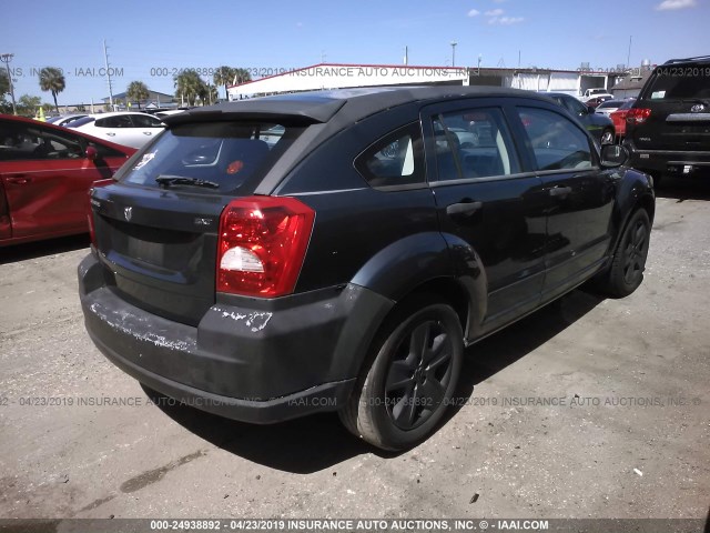 1B3HB48B07D212878 - 2007 DODGE CALIBER SXT Dark Blue photo 4