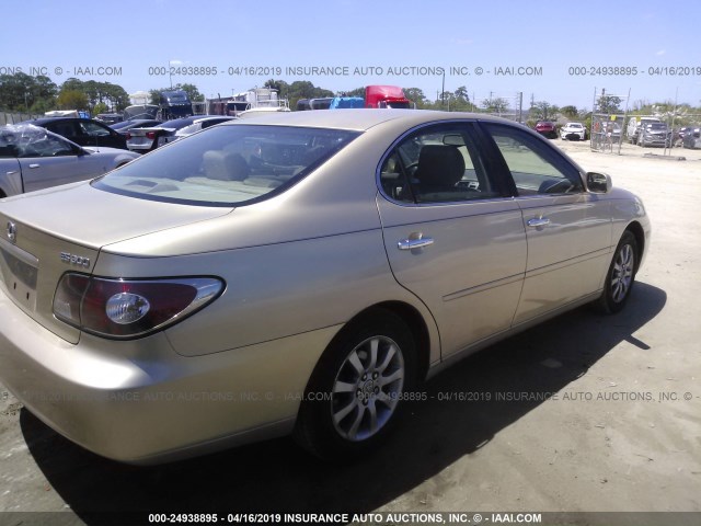 JTHBF30G820051950 - 2002 LEXUS ES 300 TAN photo 4