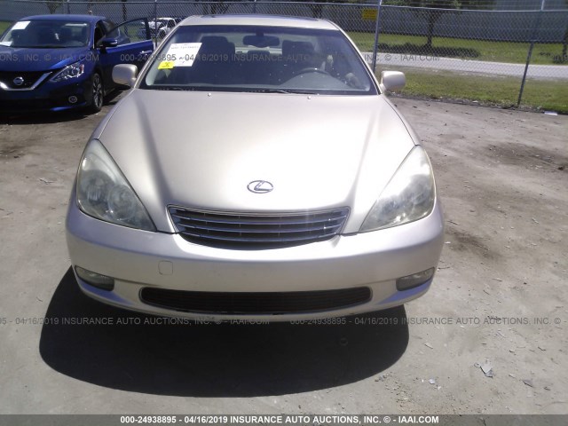 JTHBF30G820051950 - 2002 LEXUS ES 300 TAN photo 6