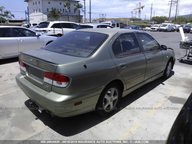 JNKCP11A71T405664 - 2001 INFINITI G20 GREEN photo 4