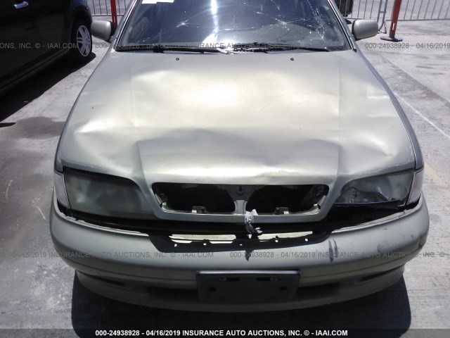 JNKCP11A71T405664 - 2001 INFINITI G20 GREEN photo 6