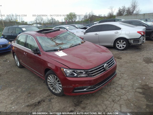 1VWBT7A30GC049304 - 2016 VOLKSWAGEN PASSAT SE RED photo 1