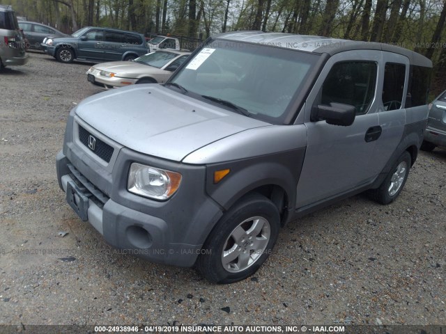 5J6YH28543L032020 - 2003 HONDA ELEMENT EX SILVER photo 2