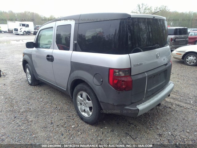 5J6YH28543L032020 - 2003 HONDA ELEMENT EX SILVER photo 3