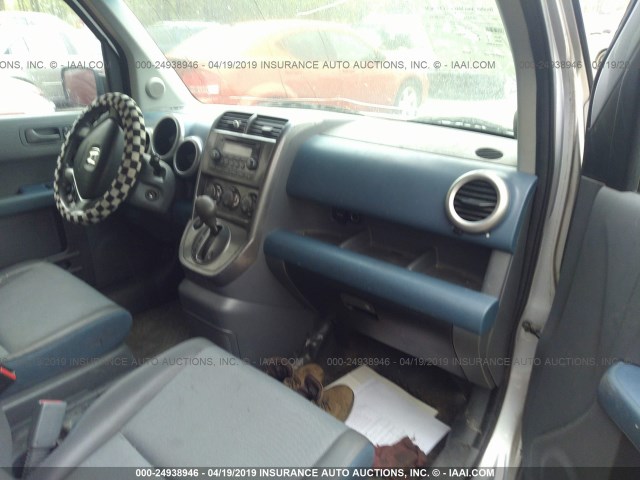 5J6YH28543L032020 - 2003 HONDA ELEMENT EX SILVER photo 5