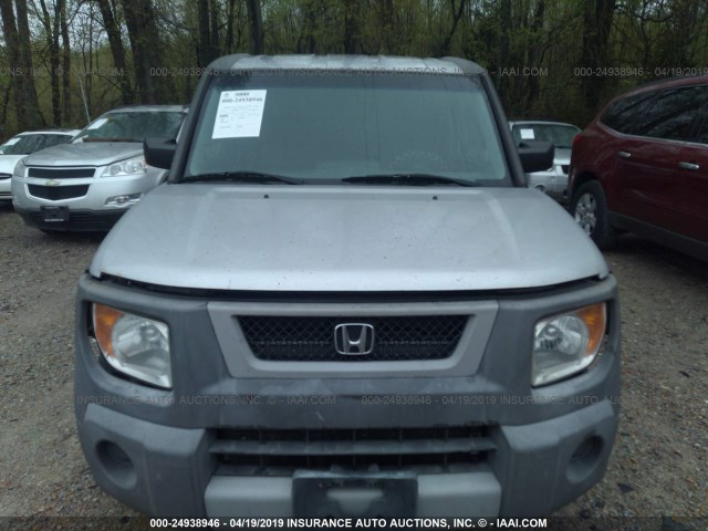 5J6YH28543L032020 - 2003 HONDA ELEMENT EX SILVER photo 6