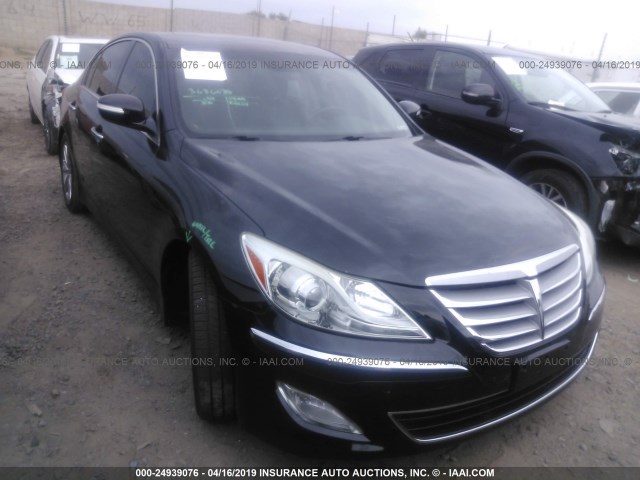 KMHGC4DD0CU183306 - 2012 HYUNDAI GENESIS 3.8L BLACK photo 1