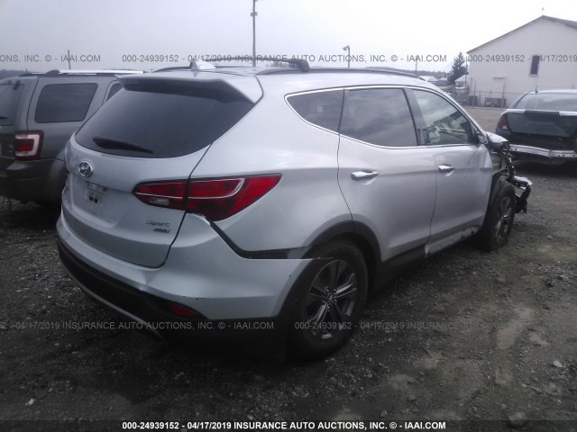 5XYZUDLB5DG010068 - 2013 HYUNDAI SANTA FE SPORT  SILVER photo 4