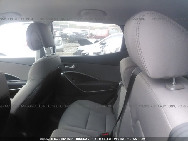 5XYZUDLB5DG010068 - 2013 HYUNDAI SANTA FE SPORT  SILVER photo 8