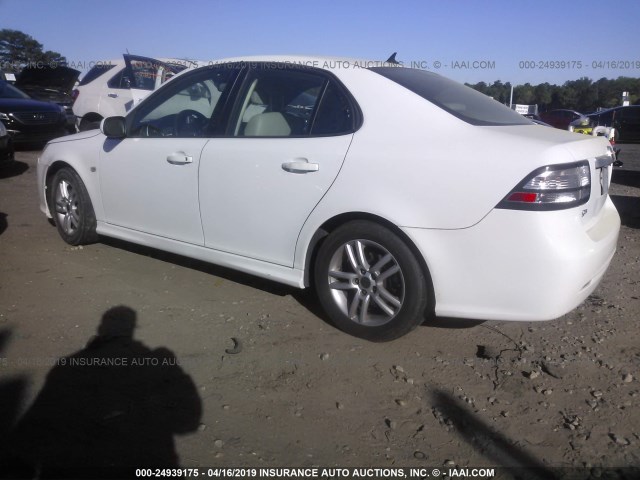 YS3FA4CY2B1309586 - 2011 SAAB 9-3 2.0T WHITE photo 3