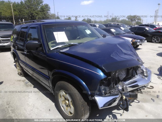 1GNDT13W3X2240292 - 1999 CHEVROLET BLAZER BLUE photo 1