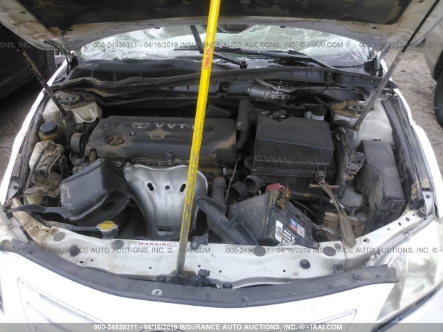 4T1BE46K27U634189 - 2007 TOYOTA CAMRY NEW GENERAT CE/LE/XLE/SE WHITE photo 10