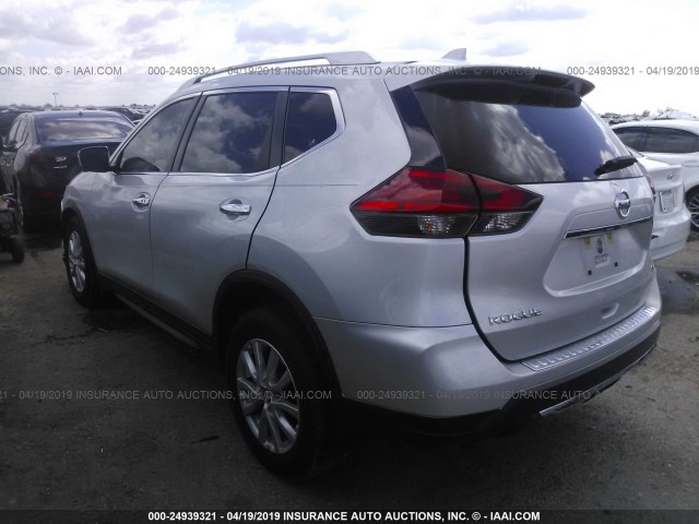 KNMAT2MT2HP550895 - 2017 NISSAN ROGUE S/SV SILVER photo 3
