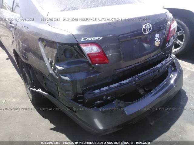 4T1BE46K09U312038 - 2009 TOYOTA CAMRY SE/LE/XLE GRAY photo 6