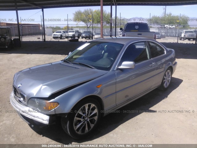 WBABD53454PD95802 - 2004 BMW 330 CI SILVER photo 2