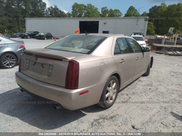 1G6DC67A550145880 - 2005 CADILLAC STS GOLD photo 4
