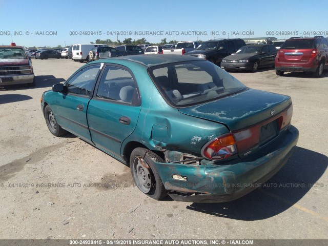 JM1BC1417V0149621 - 1997 MAZDA PROTEGE DX/LX/ES GREEN photo 3